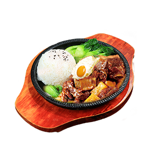 酱香排骨铁板饭