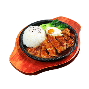 照烧鸡排饭